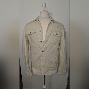 Black Brown 1826 Men's Beige Shirt Jacket